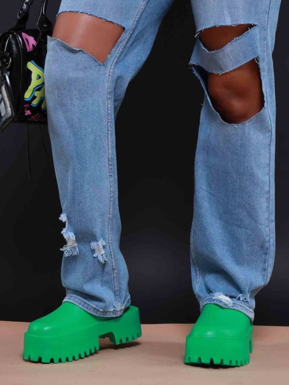 Jeffrey Campbell chunky platform slides